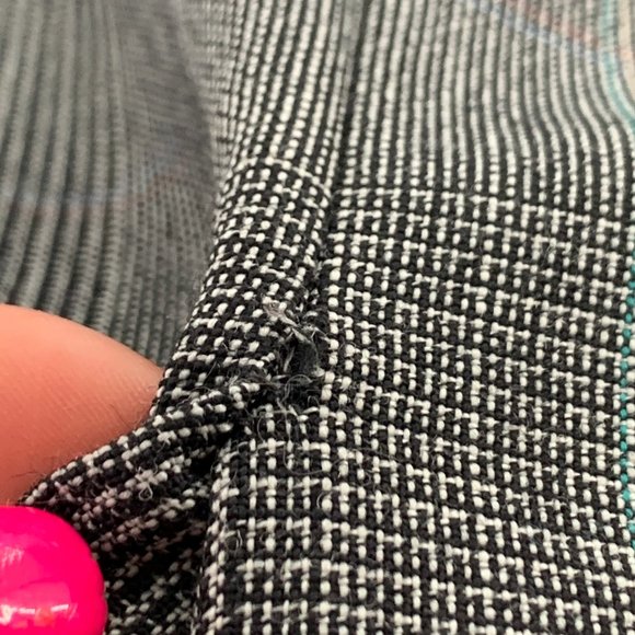 Vintage Mens Towncraft Suit Wool Blazer Cream Black 2 Button Size 42L W36 Jacket - Picture 9 of 16